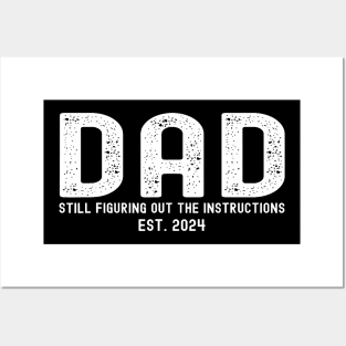 Dad Est 2024 Soon To Be Dad Pregnancy Announcement 1St Tim Posters and Art